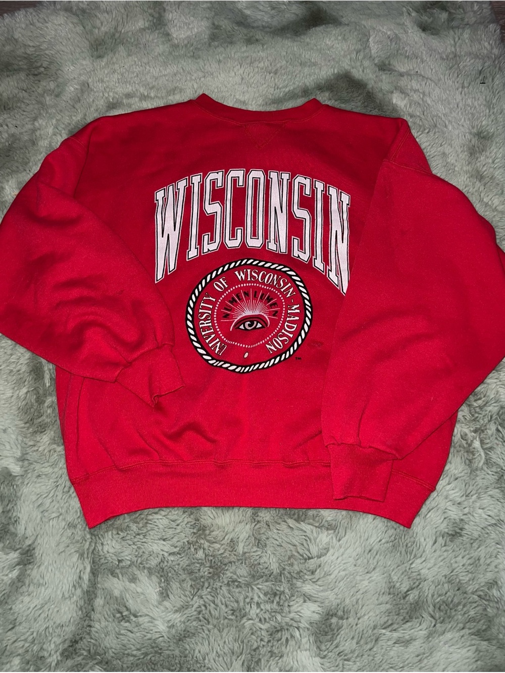 University of Wisconsin Red Crewneck Sweatshirt